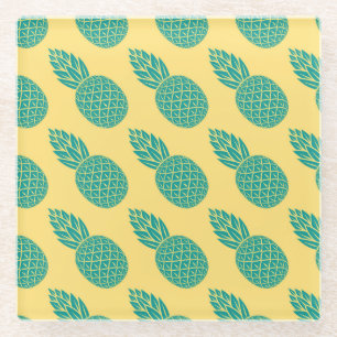 Dessous-de-verre En Verre Motif 2 d'ananas
