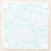 Dessous-de-verre En Verre Motif 2 de Lotus (Dos)