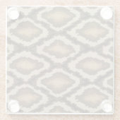 Dessous-de-verre En Verre Motif 2 de peau de serpent de python (Dos)