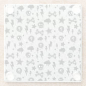 Dessous-de-verre En Verre Motif à la mode (Dos)