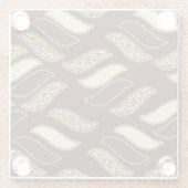 Dessous-de-verre En Verre Motif africain de peau de guépard (Dos)