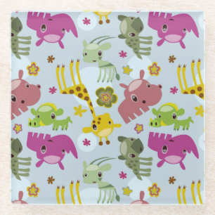 Dessous-de-verre En Verre motif animal de safari