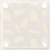Dessous-de-verre En Verre Motif avec des chats (Dos)