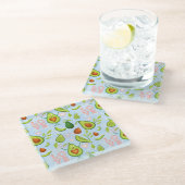 Dessous-de-verre En Verre Motif Avocado (Incliné)