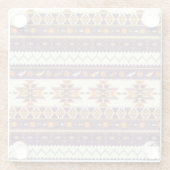Dessous-de-verre En Verre Motif aztèque coloré (Dos)