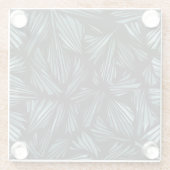 Dessous-de-verre En Verre Motif bleu verre brisé Abstrait (Dos)