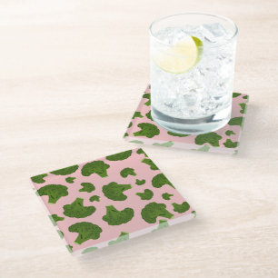 Dessous-de-verre En Verre Motif Broccoli