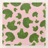 Dessous-de-verre En Verre Motif Broccoli (Devant)