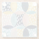 Dessous-de-verre En Verre Motif circulaire Abstrait (Dos)