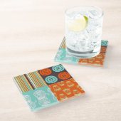 Dessous-de-verre En Verre motif de Bruit-art - cousant (Incliné)