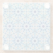 Dessous-de-verre En Verre Motif de carreaux marocains (Dos)