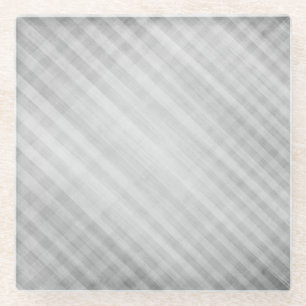 Dessous-de-verre En Verre motif de grille abstrait