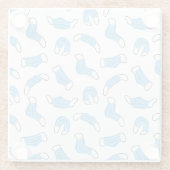 Dessous-de-verre En Verre motif de masque Médicale (Dos)