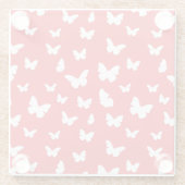 Dessous-de-verre En Verre Motif de papillon (Dos)