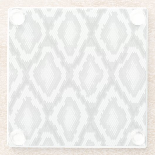 Dessous-de-verre En Verre Motif de peau de serpent de python (Dos)