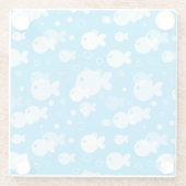 Dessous-de-verre En Verre motif de poissons (Dos)