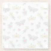 Dessous-de-verre En Verre motif de princesse de ballet (Dos)