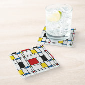 Dessous-de-verre En Verre Motif de Stijl (Incliné)