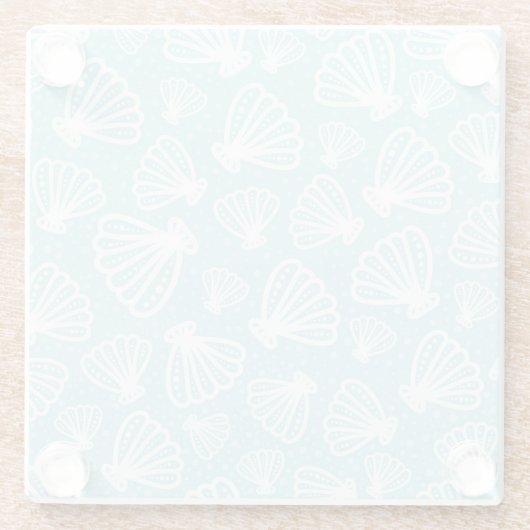 Dessous-de-verre En Verre Motif d'été (Dos)