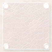 Dessous-de-verre En Verre Motif en cuir (Dos)