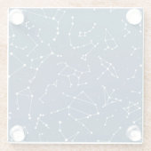 Dessous-de-verre En Verre Motif étoile Constellation (Dos)