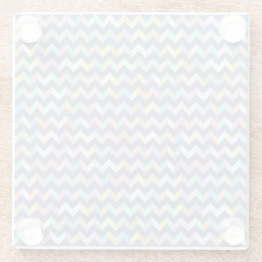 Dessous-de-verre En Verre Motif géométrique (Dos)