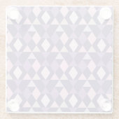 Dessous-de-verre En Verre Motif géométrique arabe pourpre (Dos)