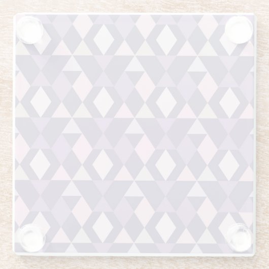 Dessous-de-verre En Verre Motif géométrique arabe pourpre (Dos)