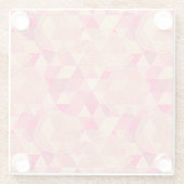 Dessous-de-verre En Verre Motif géométrique de fleur (Dos)