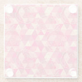 Dessous-de-verre En Verre motif géométrique de fleurs (Dos)