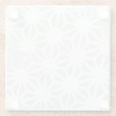 Dessous-de-verre En Verre Motif géométrique gris pâle (Dos)