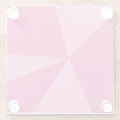 Dessous-de-verre En Verre Motif géométrique triangles (Dos)