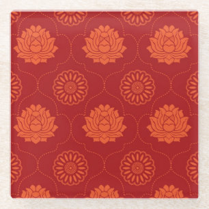 Dessous-de-verre En Verre Motif indien