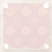 Dessous-de-verre En Verre Motif indien (Dos)