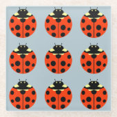 Dessous-de-verre En Verre Motif Ladybug (Devant)