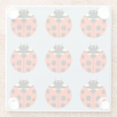 Dessous-de-verre En Verre Motif Ladybug (Dos)