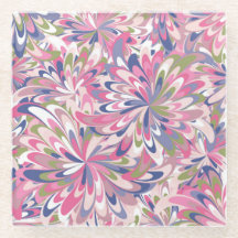 Motif lumineux abstrait avec la fleur rose