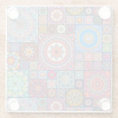 Dessous-de-verre En Verre Motif Mandala (Dos)
