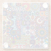 Dessous-de-verre En Verre Motif Mandala (Dos)