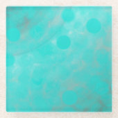 Dessous-de-verre En Verre motif marin bleu profond (Devant)