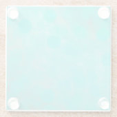 Dessous-de-verre En Verre motif marin bleu profond (Dos)