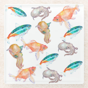 Dessous-de-verre En Verre Motif nautique
