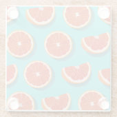 Dessous-de-verre En Verre Motif orange juteux doux (Dos)