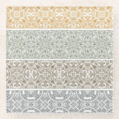 Dessous-de-verre En Verre Motif ornemental (Devant)