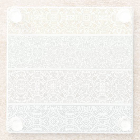 Dessous-de-verre En Verre Motif ornemental (Dos)