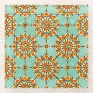 Dessous-de-verre En Verre motif ornemental