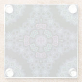 Dessous-de-verre En Verre Motif perlé (Dos)