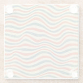 Dessous-de-verre En Verre Motif rayé (Dos)