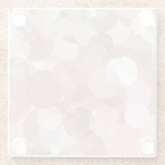 Dessous-de-verre En Verre Motif simple - cercles (Dos)