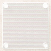 Dessous-de-verre En Verre Motif tribal (Dos)